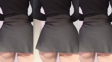 mini dress and mini thong shows my little pussy