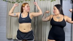 Brunette and Redhead in a Nose Fight CLIP 1 by Ariel and Sasha - CAM FULL HD