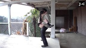 Thrilling Lift-up Passion and Daring Exposure Ignite Taboo Desire - B
