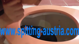 toilet slave spitting