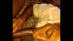 Nicky Cheeks deep throats dick, gets fucked doggystyle - MUST SEE (pt 2)