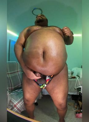 Fat and horny man