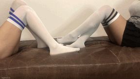SEXY LONG SOCKS AND HOT LEGS TEASE - MP4 HD