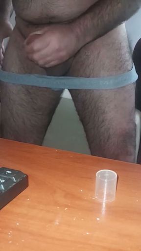 I didn't take off my work underwear I wanted to have a sex show   Clip 1