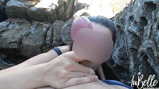 Goddess Oral Sex on a Remote Beach Shore