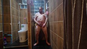 Jimbob Pissing on His Feet and Stomach