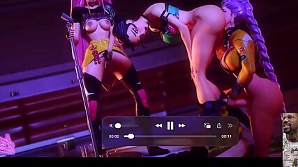 Kpop Demon Tranny Whacking Off & Munching Ass, Bald Pussy Tranny Psylocke Gets Plowed