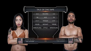 Avery Black vs Oliver Davis Mixed Wrestling