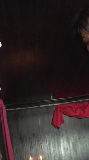 Young dominatrix Eva uses 2 slaves perverted