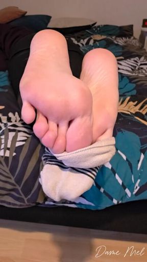 JOI feet close up soft