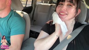 almost caught having risky public car sex