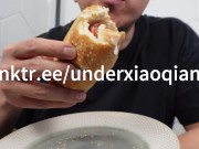 Eating Cum Filled HotDog ASMR