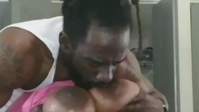 SPIT IN HER MOUTH AS WE KISS THEN SLOBBER ALL OVER SOFT TITS!!!!!!!