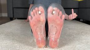 Humiliation Clear Sandals JOI