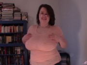 Huge boob tit drop sheer shirt