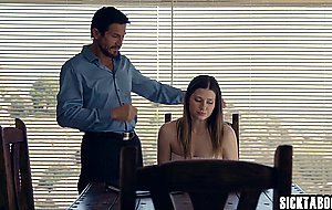 Teen danced with a stepdad and she swayed on his cock