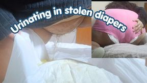 Wetting my father's diaper