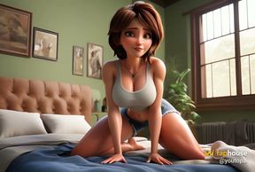 Stepmother Cass Hamada Was Roughly Fucked in All Holes in the Ai Adaptation of Big Hero 6