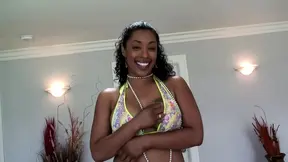 My ebony babe with a perfect body takes it doggy style