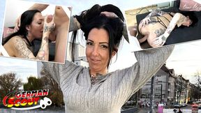 Inked German cougar Sara Deluxe gets fucked hard in Berlin