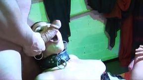 Bound Brunette MILF Fisted Deep in Wild Gangbang Orgy