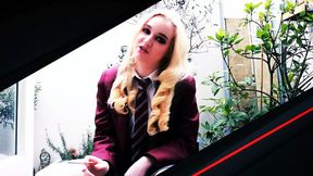 Hot British brunette drills her Tinder date hard