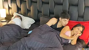 Lil Timy And Emma Anturin - I Share A Bed With My Stepsister And Her And We Fuck Behind His Back In The Same Bed