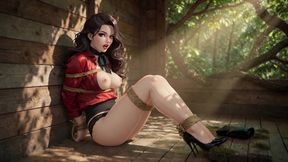 Bound Cabin Romance My Wife Tied Up Helpless in the Wooden Shed