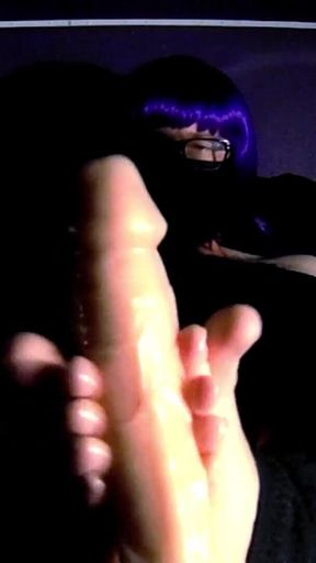 POV Footjob and Cumming with Raven Letrap