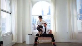 Dominatrix Maras Human Furniture Objectification Shibari Rope Tie Featuring June Love