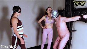 heavy ballbusting continues despite pleading