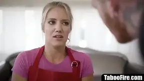 Terrified maid double penetrated by s