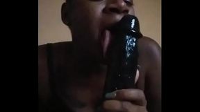 Naejae sucks on toy Bbc