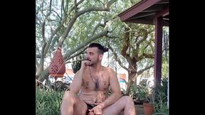 Caught peeing in the front yard