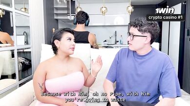 My Bestfriends stepsister is a hot brunette with Two Big tits! Latina with big ass Rides the huge dick of a lucky pervert