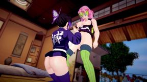 Demon Slayer - Hot Futas Orgy With Mitsuri, Shinobu, Kanao And Aoi - Shinobu Kocho