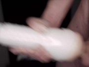 Solo Male (SF Army Vet) Moans while Fucking Fleshlight with Creampie ASMR Porna