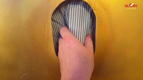 Hot Italian Cock at the Gloryhole - Sucked Dry with My Special Tongue Technique!