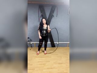 Mistresse Clara and Her Whip