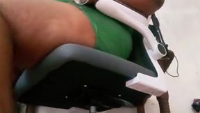 Indian secretary masturbating work office