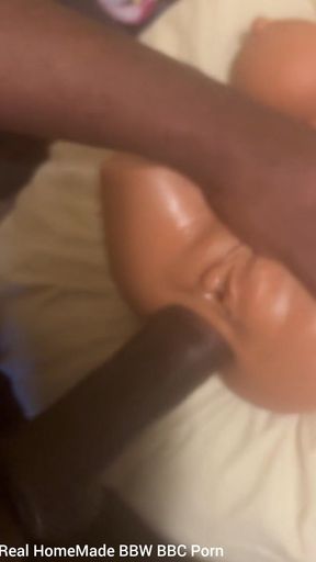 Pounding Silicone Sex Doll Ass to Pussy