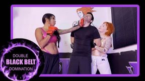 Elite Dominance: Precise Strikes and Foot Fetish with Mel Fire and Keylla Kicks (720) - Feet Fight - Mixed Fighting - Foot Domination - Scissorhold - Wrestling Challenge - Kimono - Black Belt copy