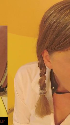 Must-see moment from &quot;Huge load of cum in mouth and face of the Little Sunshine MILF&quot;