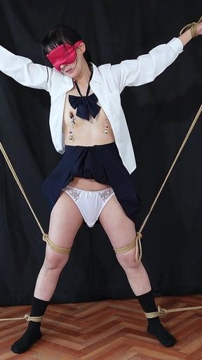 Every Time the Bell on Her Nipple Clip Rings, Her Pussy Throbs.