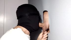 Boy Passing Through The Neighborhood Approaches Gloryhole Cock With Veins And Lots Of Milk