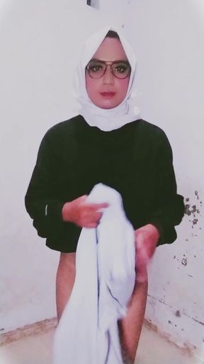 Chastity Cage + Hijab Make Me Such a Good Sissy