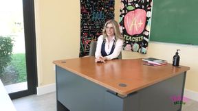 Cory Chase gets down & dirty with her horny teacher Don Sudan on the desk
