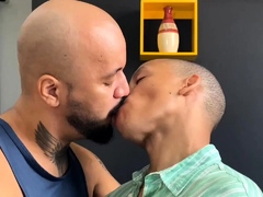 Amateur party gays suck and fuck the ass