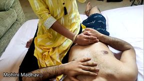 xxx Indian housewife fucked hardcore by boss in yellow dress hindi audio