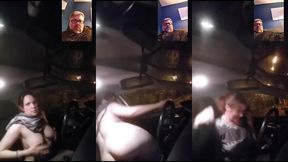defi parking : seule dans ma voiture sur un parking, je me deshabille avec ...